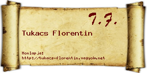Tukacs Florentin névjegykártya